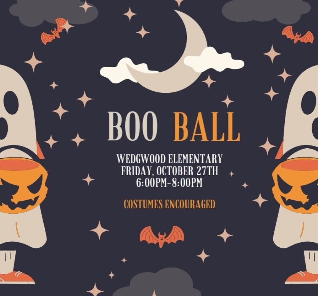 Join us for the Boo Ball on October 27th! Costumes encouraged, and we are looking for volunteers to help out! Visit our link in our bio to sign up. 👻