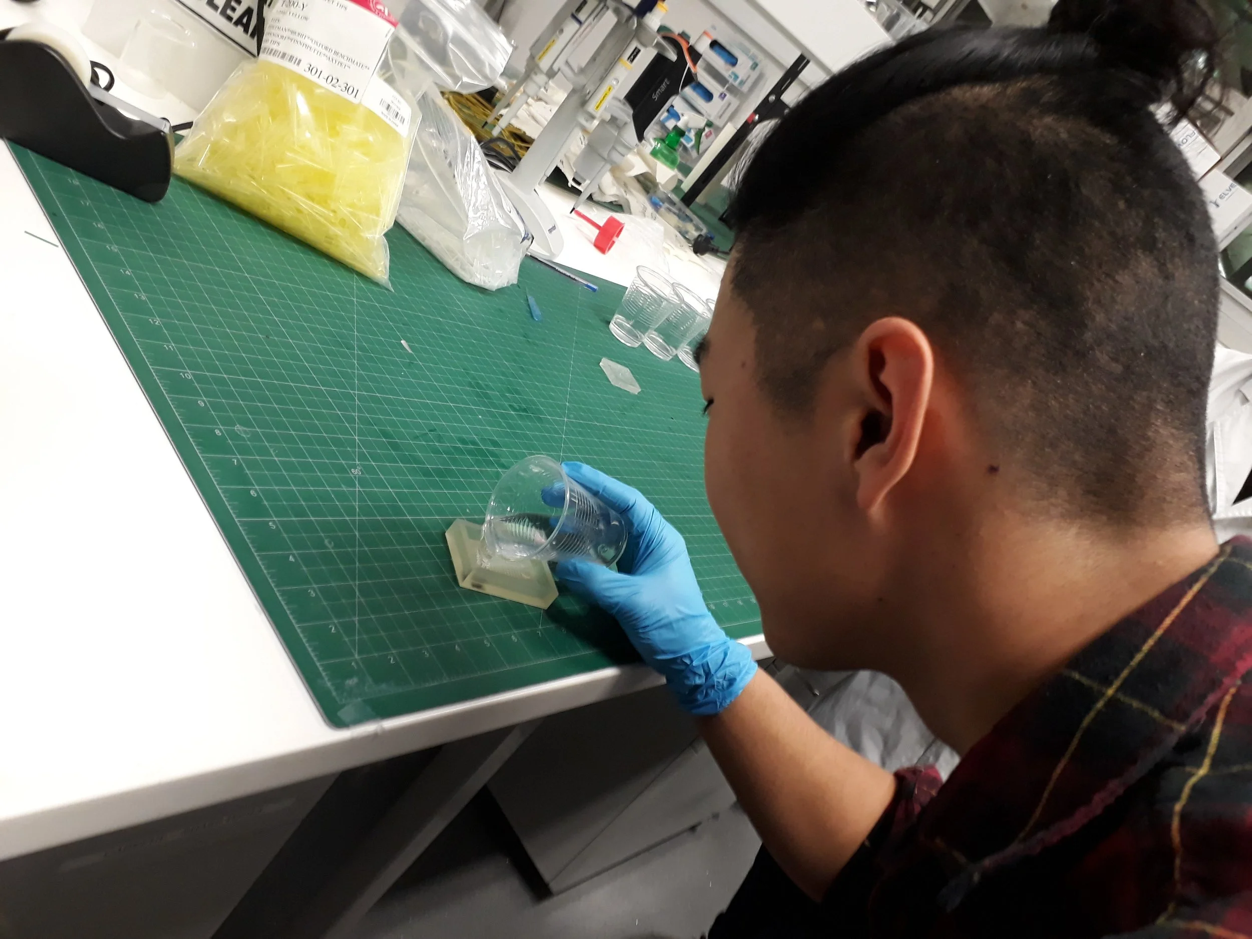Pouring your PDMS mold 