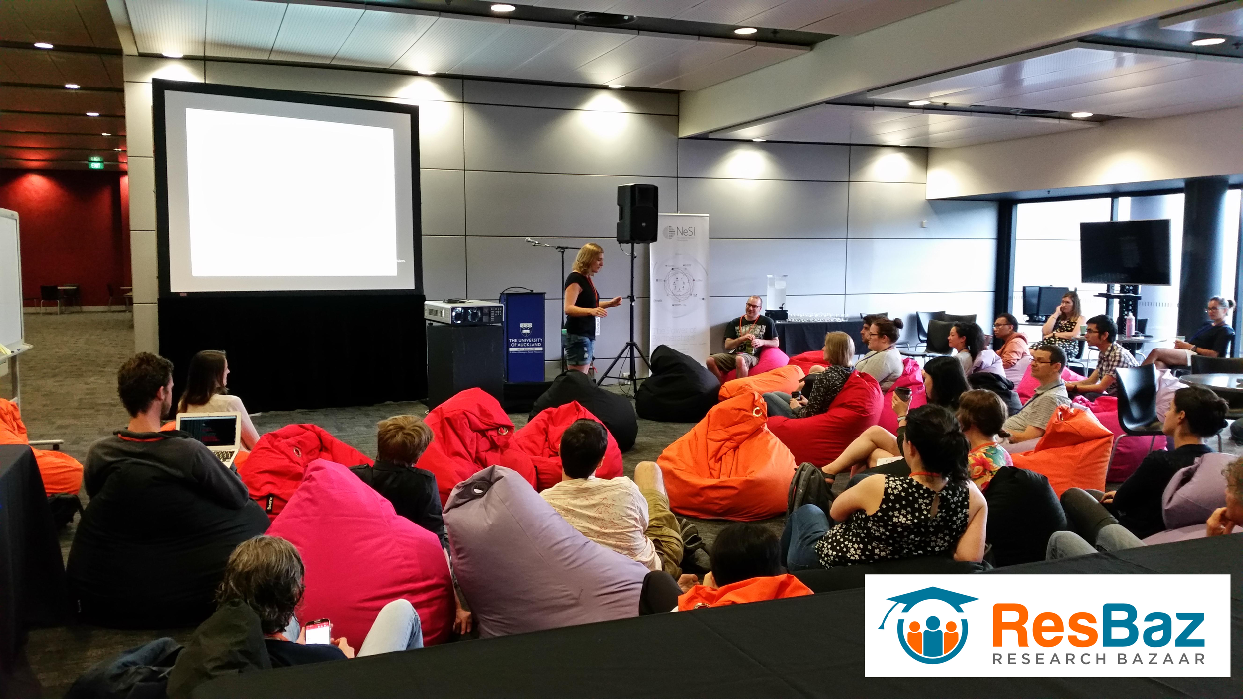 Susann presenting at ResBaz