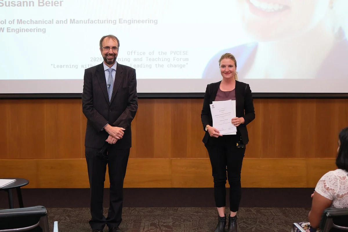 Susann received the highest UNSW teaching award 