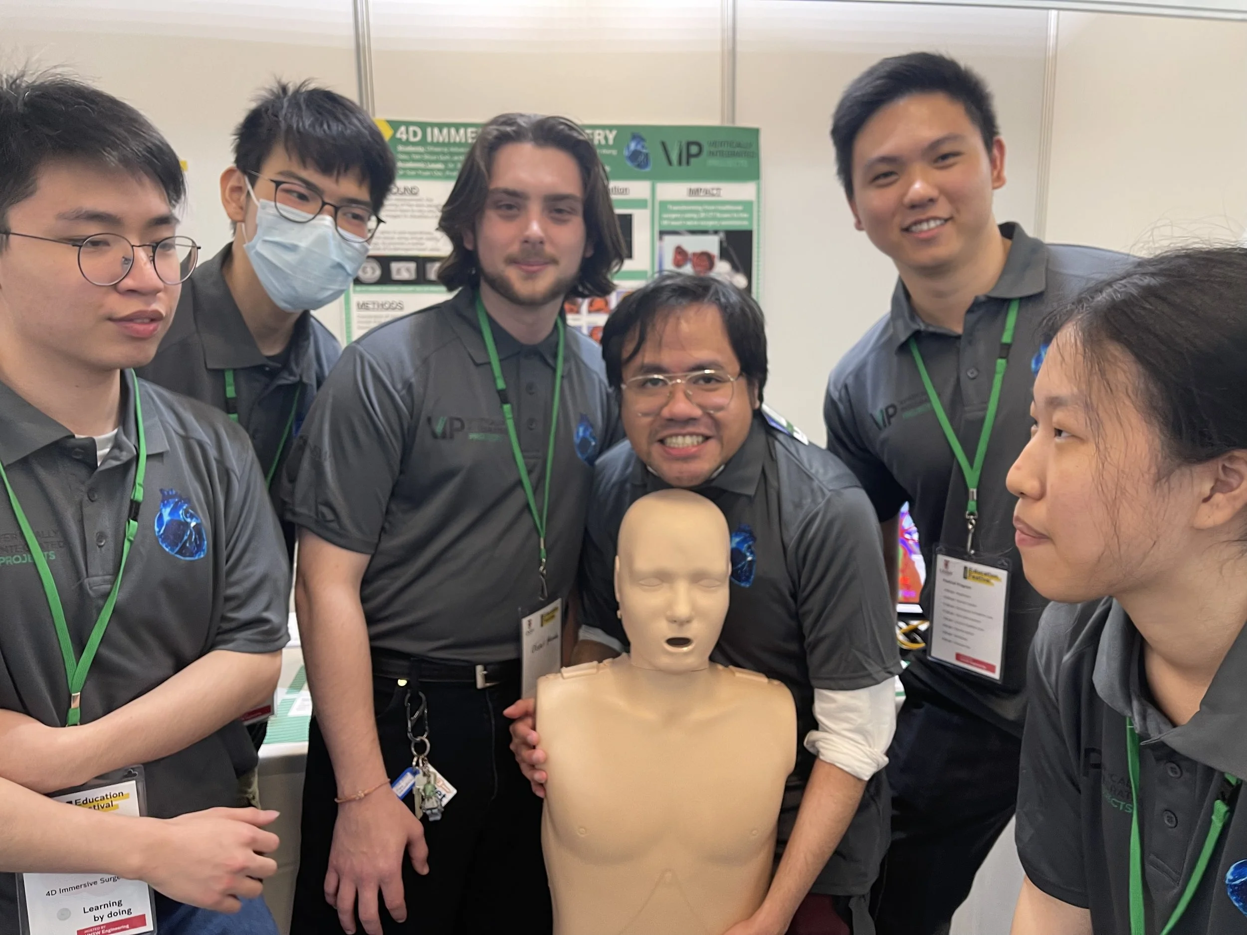 The Sydney Vascular Modeling Group's VIP 4D Immersive Surgery Team winning at the annual showcase.