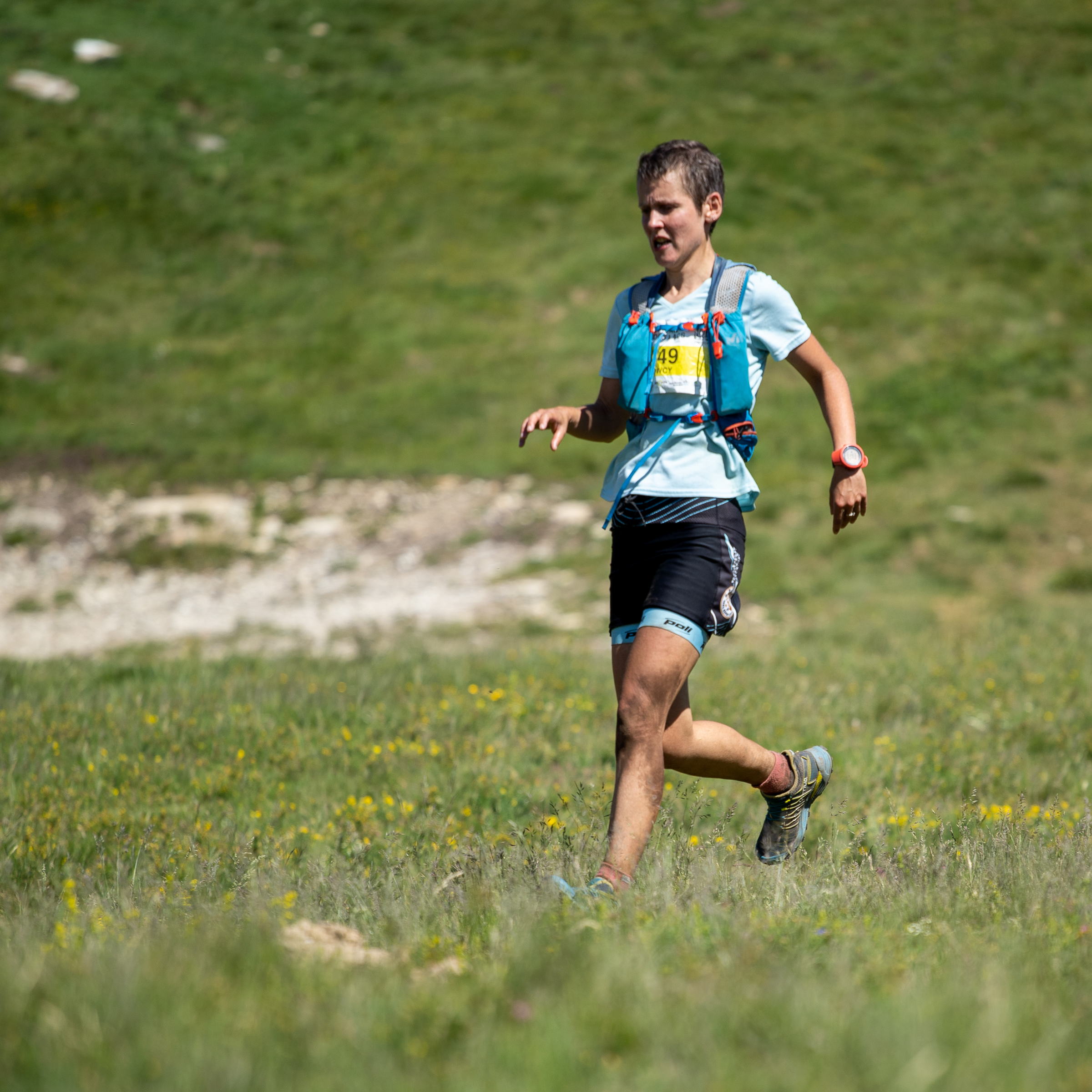 Me with my ‘all in’ face on the final descent back into Font Romeu.