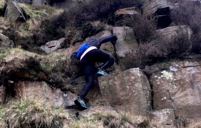 Part of the Holme Moss Fell Race…clearly other tactics needed at this point.