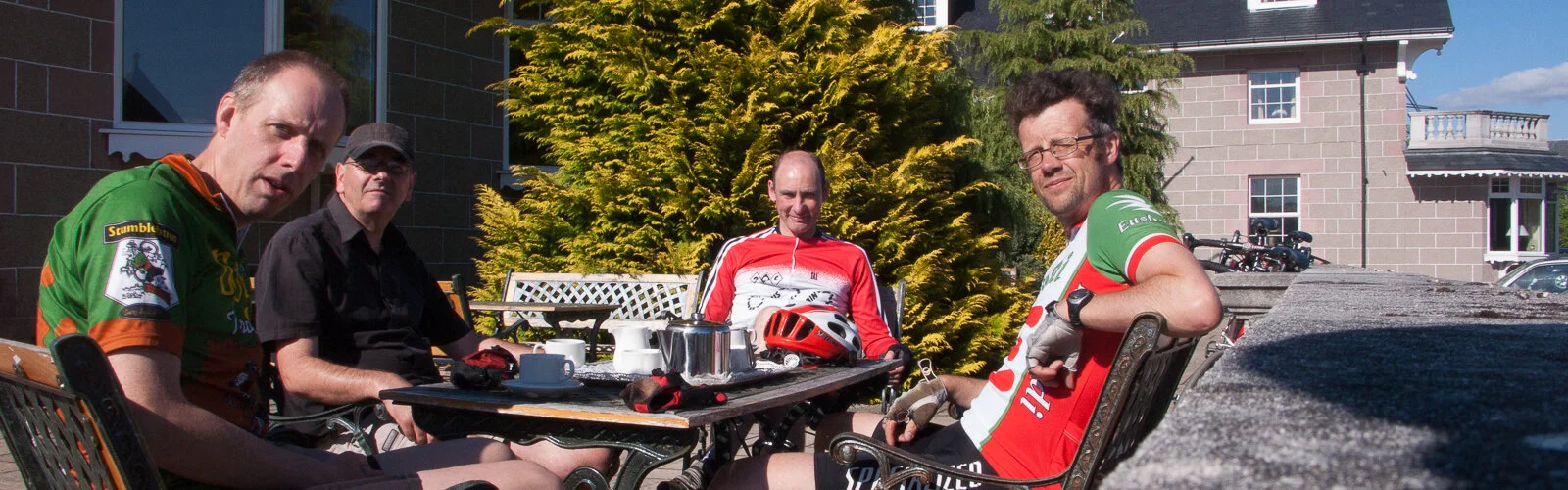 Enjoying the sun in Aviemore, Scotland