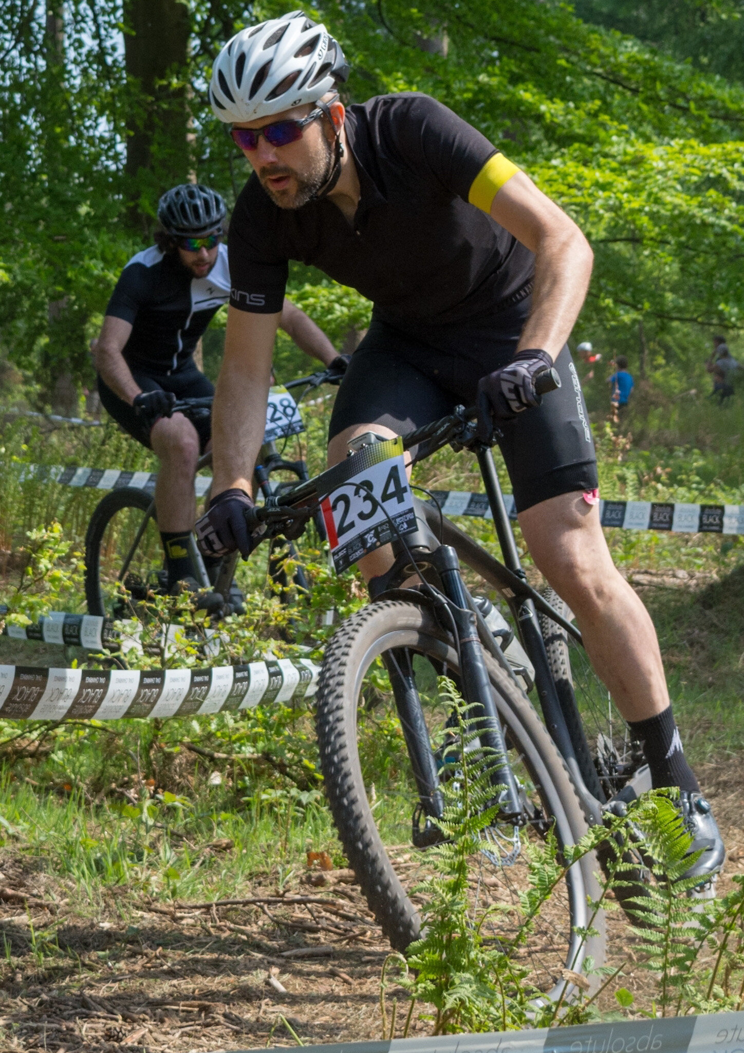 Chris, staying focussed on his race.