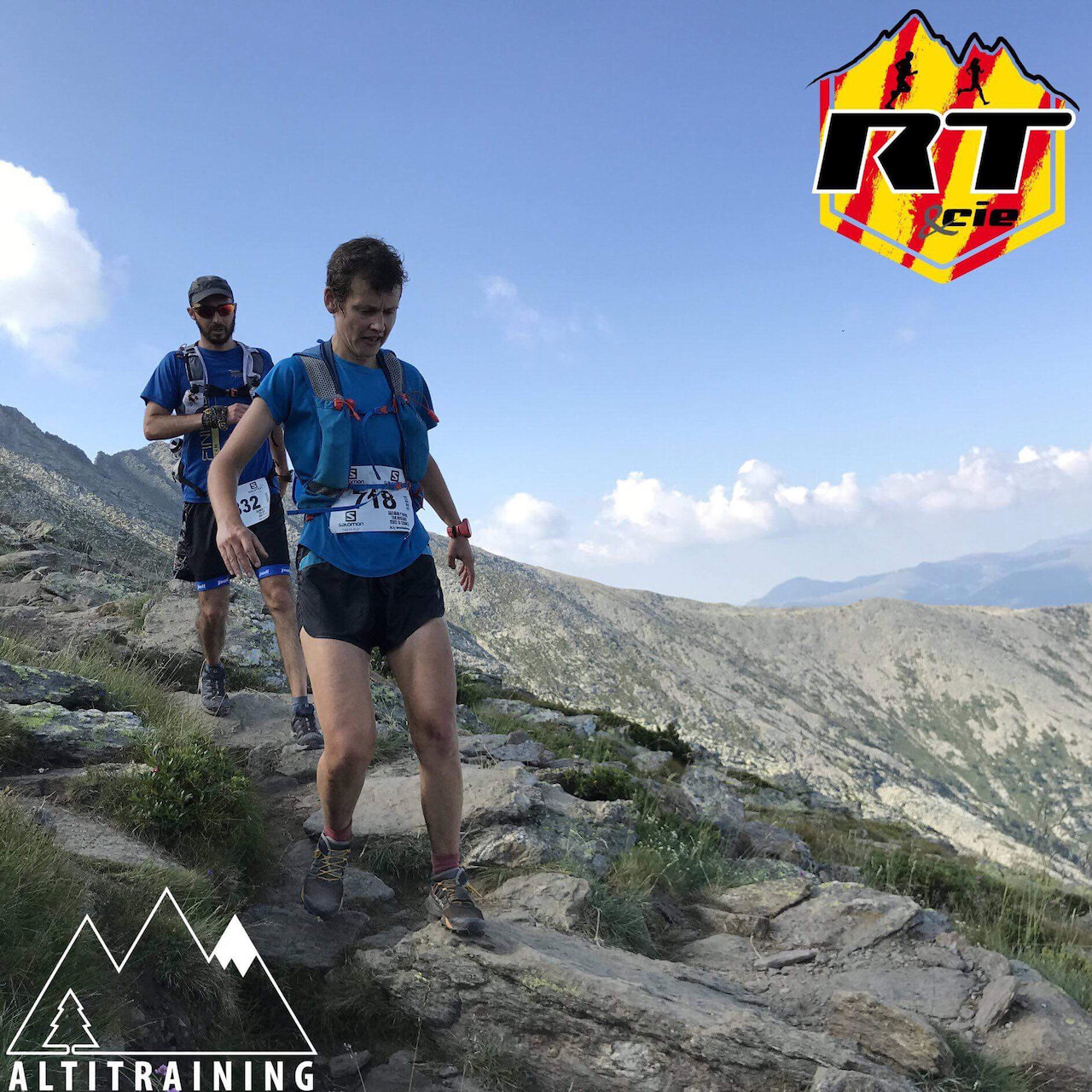 Focussing hard on the descent at the 2018 Championnat du Canigou. Photo curtesy of Running Trail Et Cie 863 Chemin de la Fossella, 66100 Perpignan.