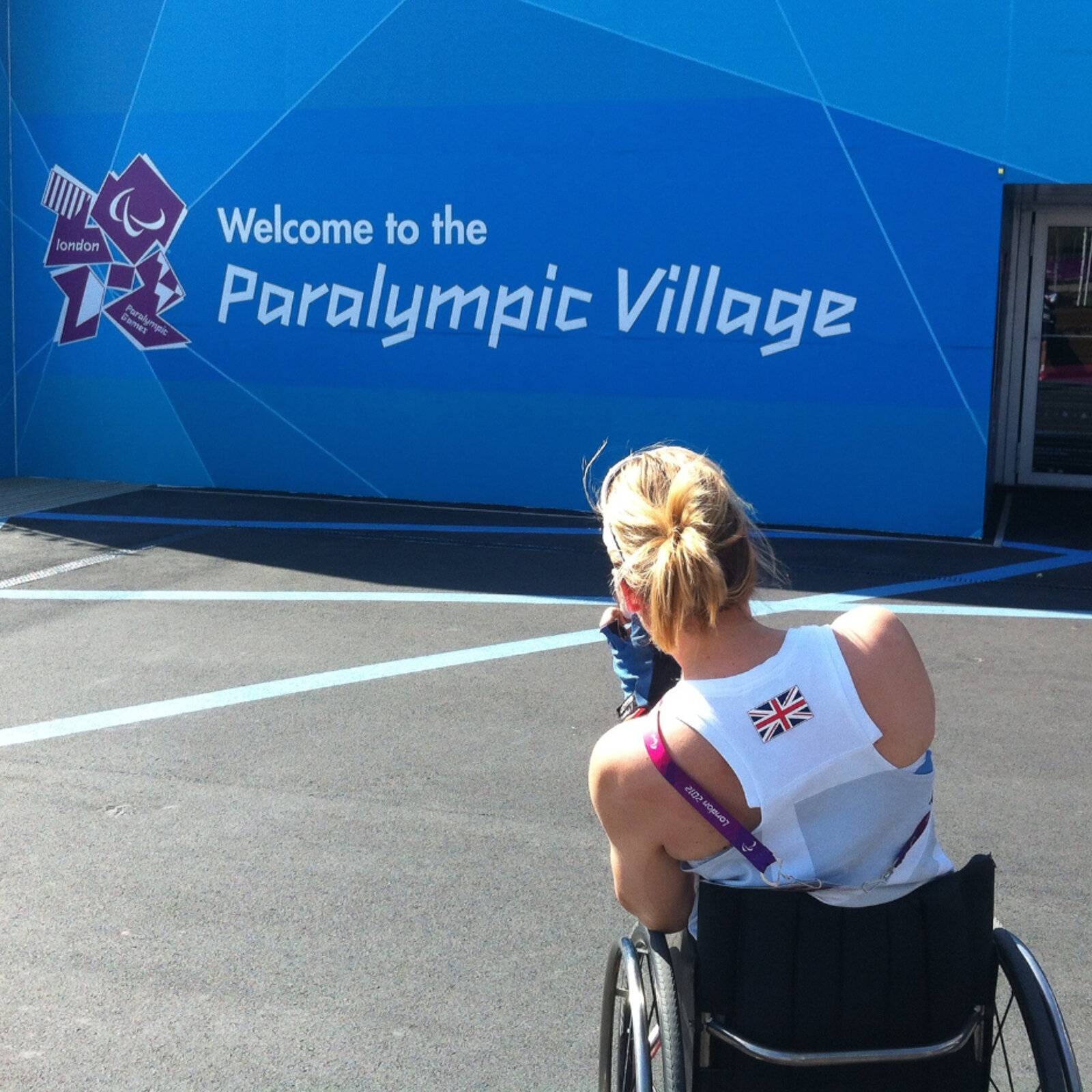 Karen at the Paralympic Games in London 2012