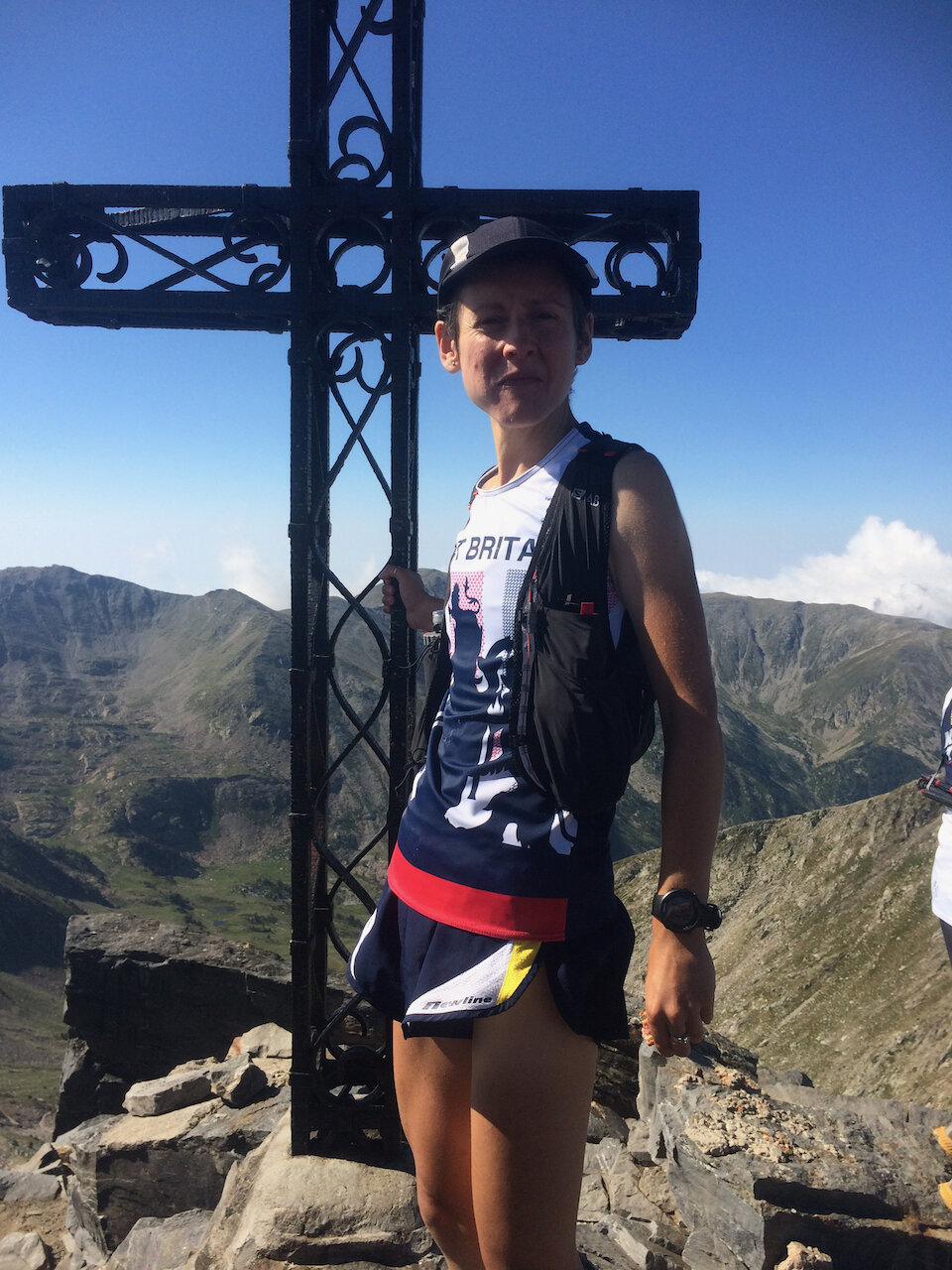 Clare at the top of Canigou