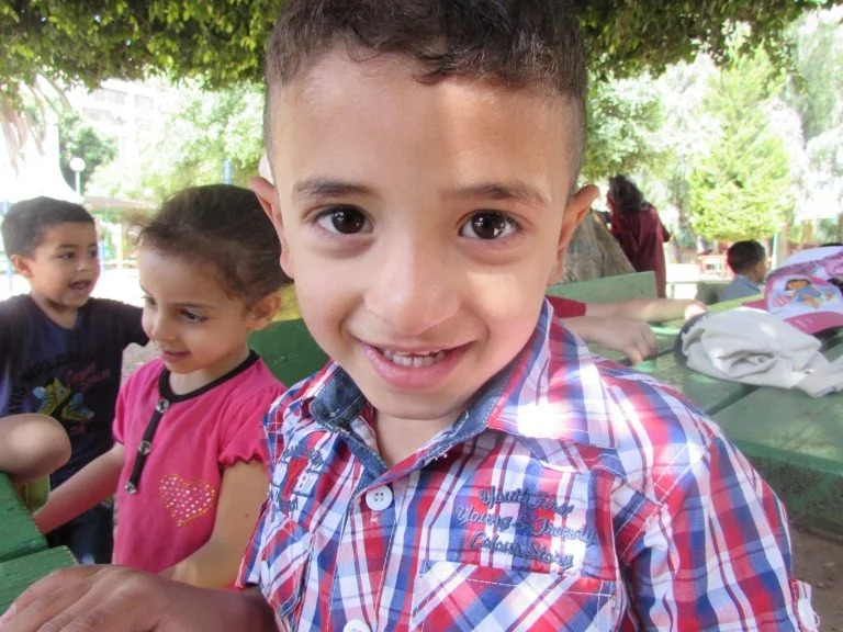 Playing at the park with Mo’ayyad, Elya and Ahmad.