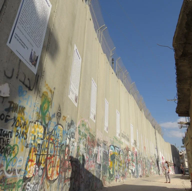 EFL Fellow Leah visits the separation barrier in Bethlehem.
