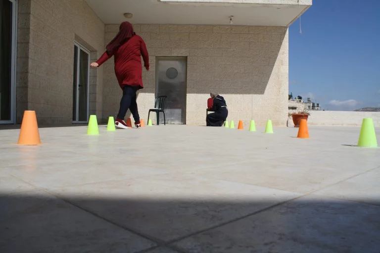 An EFL class learns English skills through a relay activity to help increase skills while having fun.