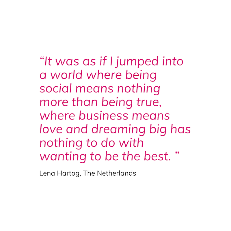 NezaKrek.com love letters - business means love and dreaming big has nothing to do with wanting to be the best Lena Hartog.png