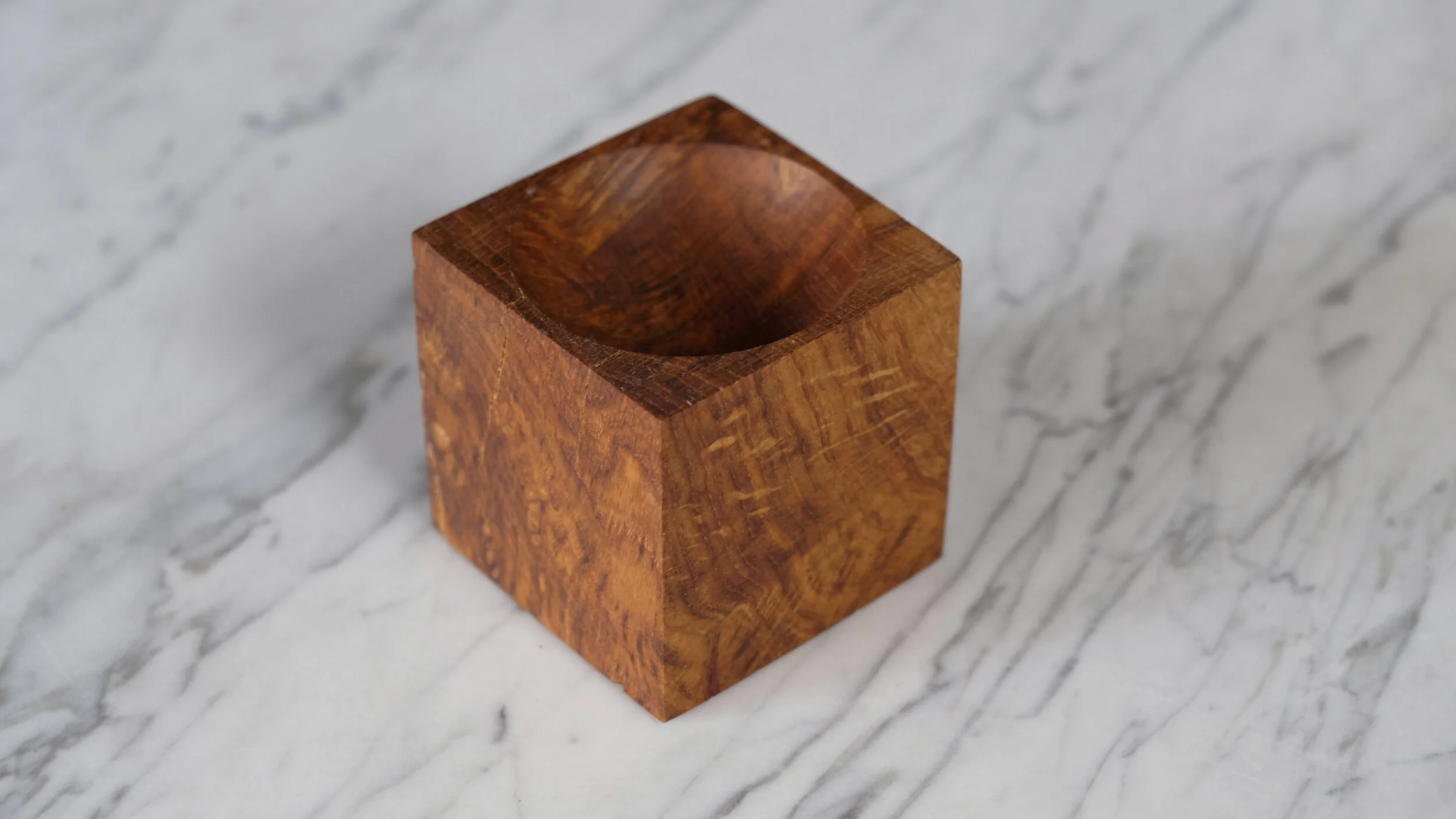 Brown Oak Salt Pig • Five