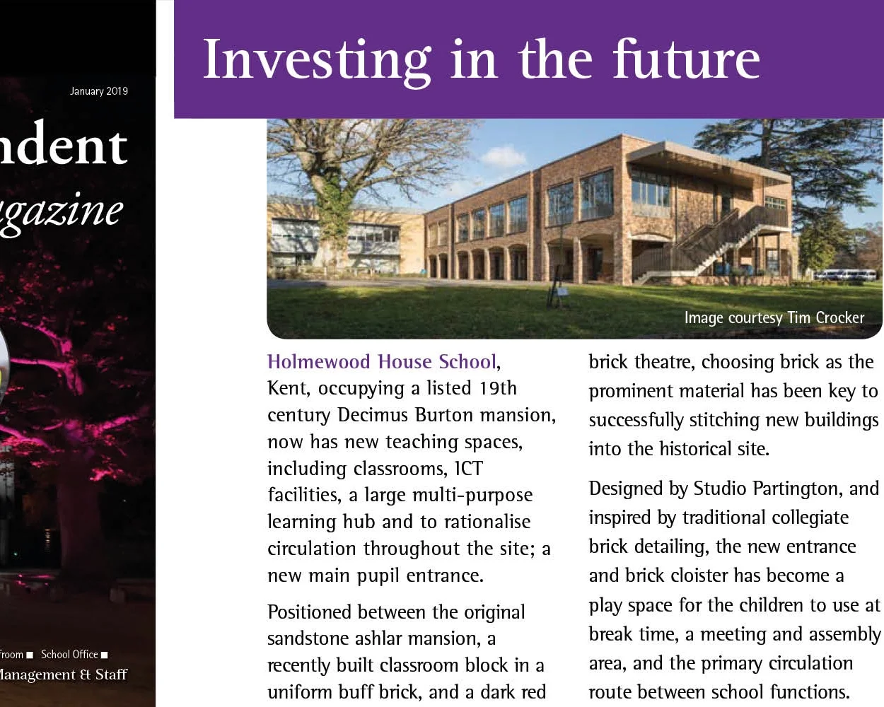 SP in Independent Schools Magazine