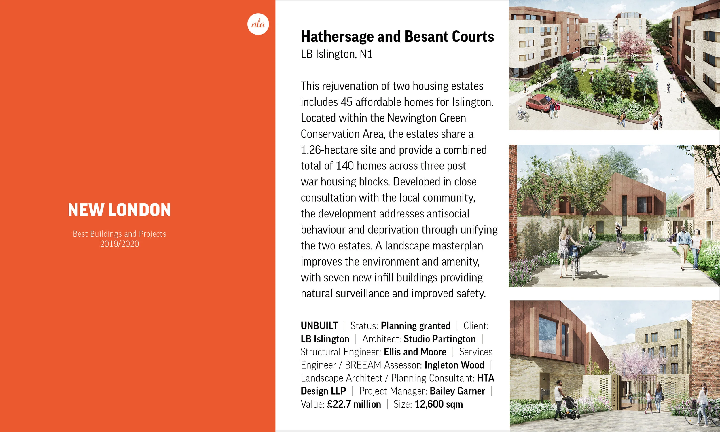 Hathersage &amp; Besant Courts in NLA exhibition
