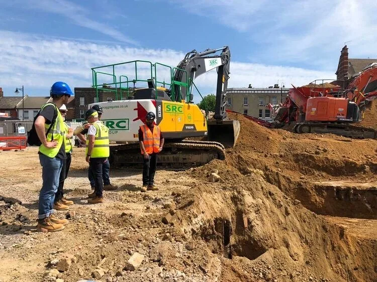 On-site at the Brickyard, Newham