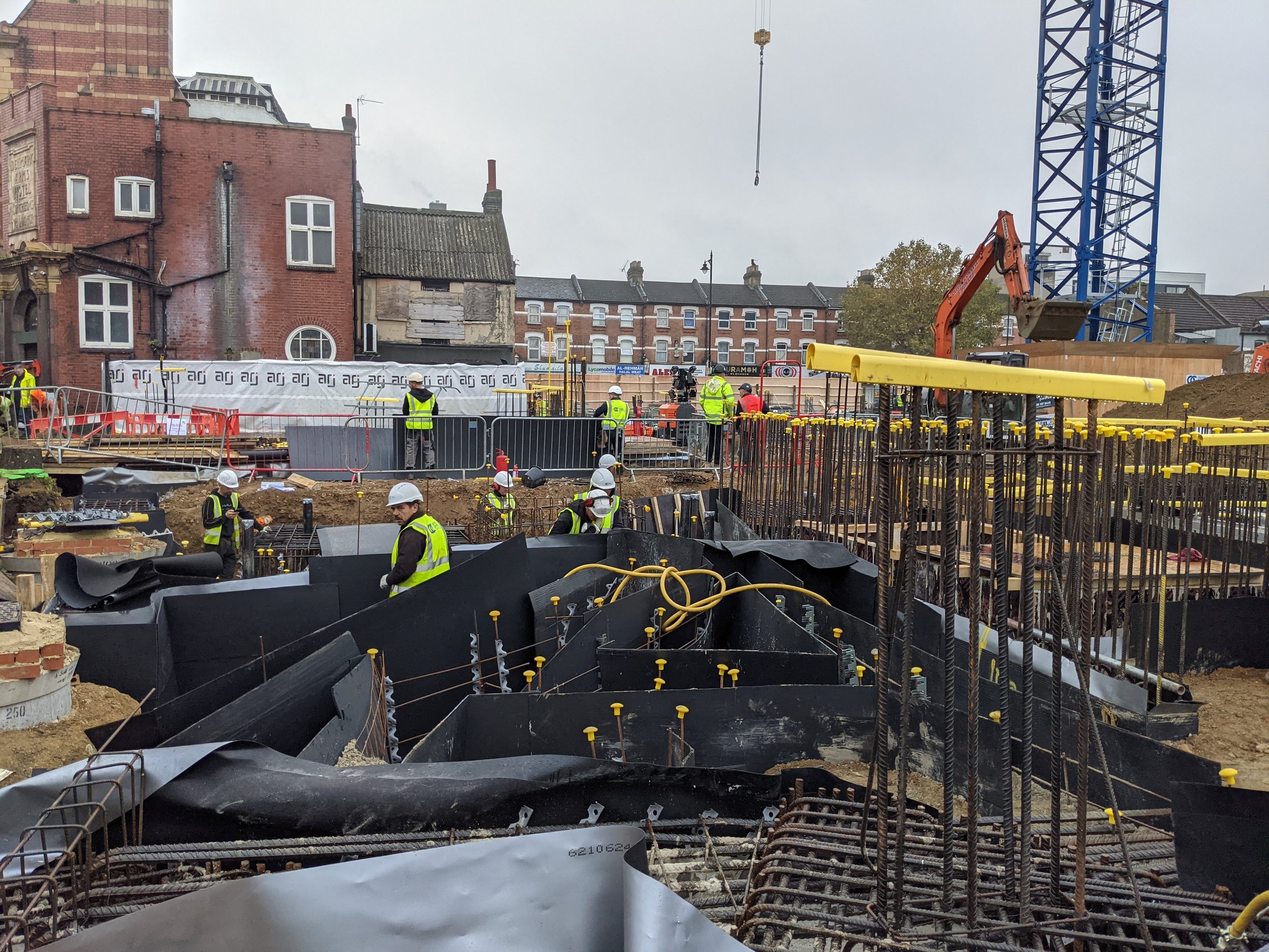 The Brickyard Piling Progress