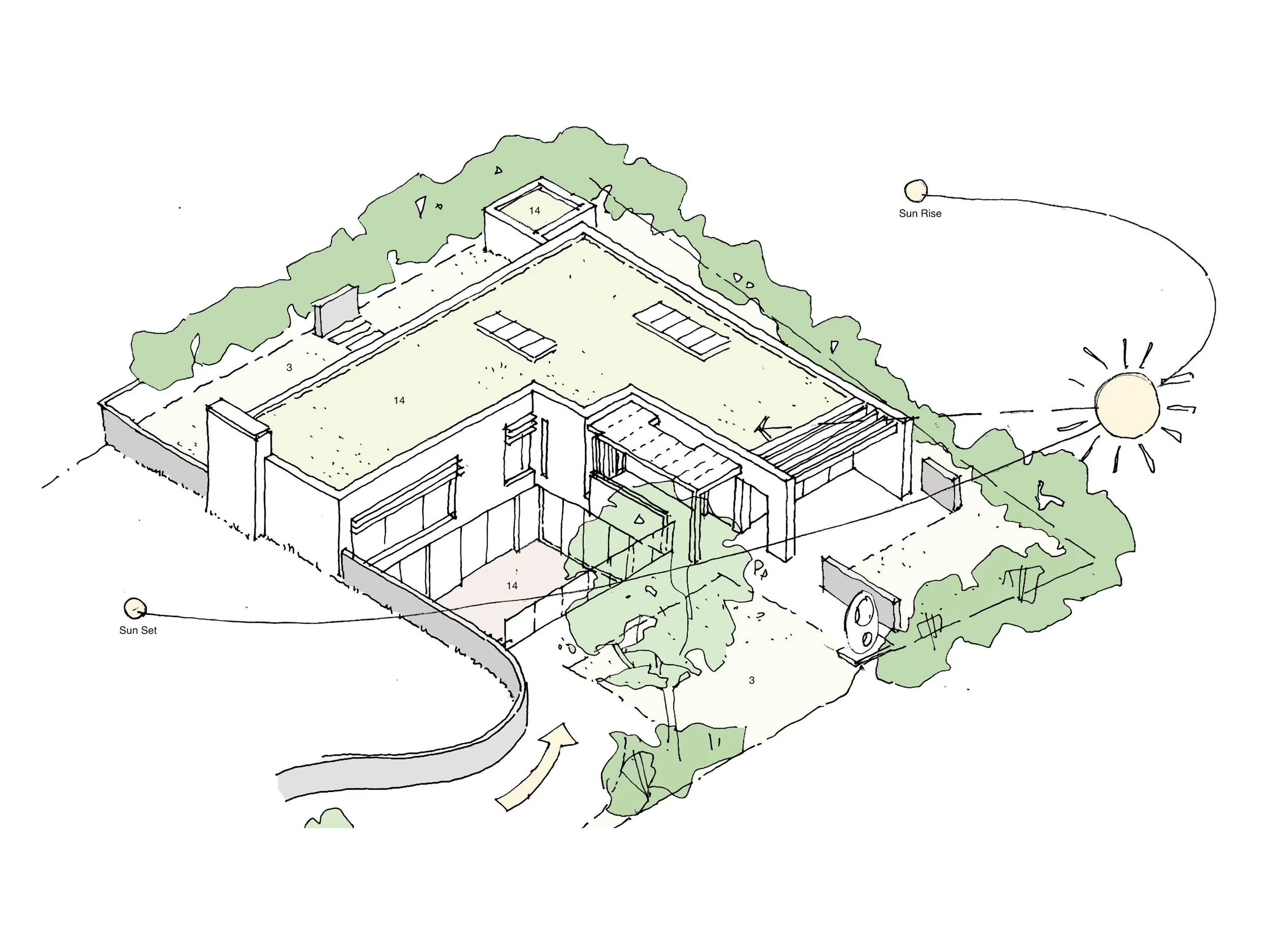 Garden House located on the out-skirts of south-west London, is a proposal for a new 200sqm family home situated within the client&rsquo;s rear garden. 🏡

Responding to its landscaped setting and minimising impact on the existing house and the neigh