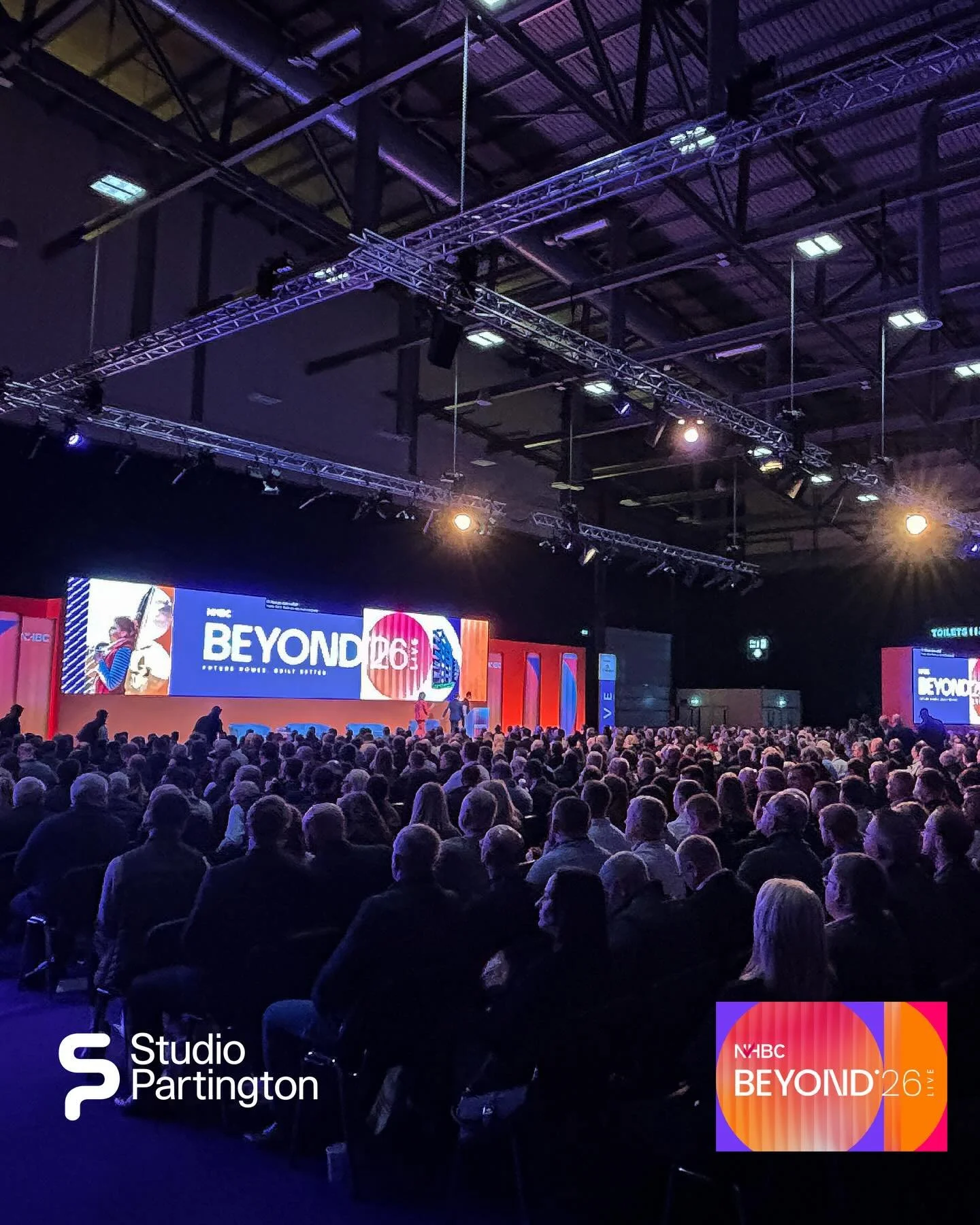 Wow what a big platform (literally)! Thank you to NHBC for inviting our Suzanne Davenport to talk about the important topic of climate resilience at their busy conference Beyond &lsquo;26 Live a couple of weeks ago. It was great to discuss climate ch