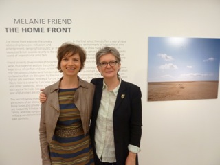 Pippa Oldfield (left) and I on opening night.