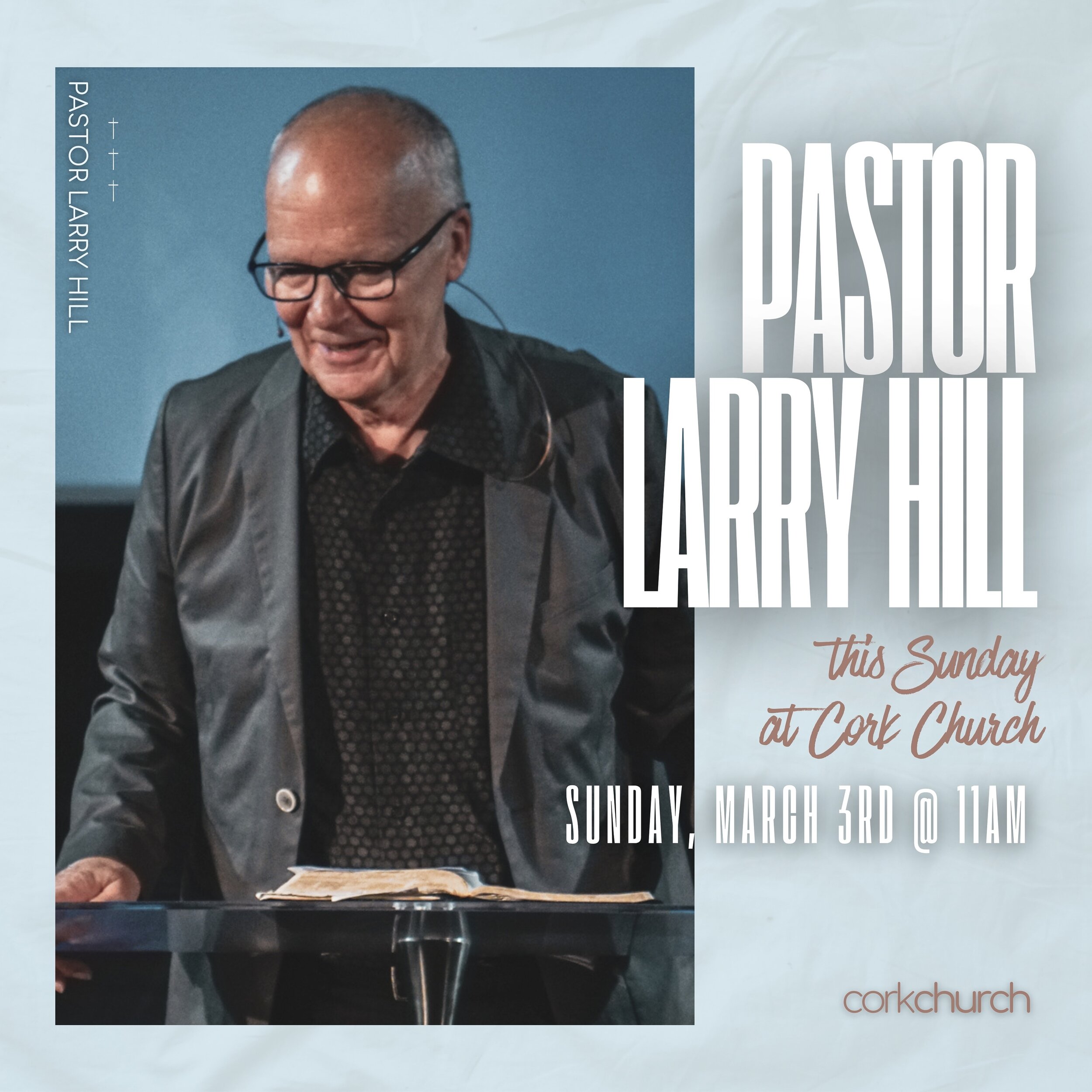 Join us for church tomorrow! You don&rsquo;t want to miss it - it&rsquo;ll be a wonderful day in the House!

Pastor Larry Hill will be joining us to bring the Word. We&rsquo;re believing God to do great things! Invite a friend and join us in person o