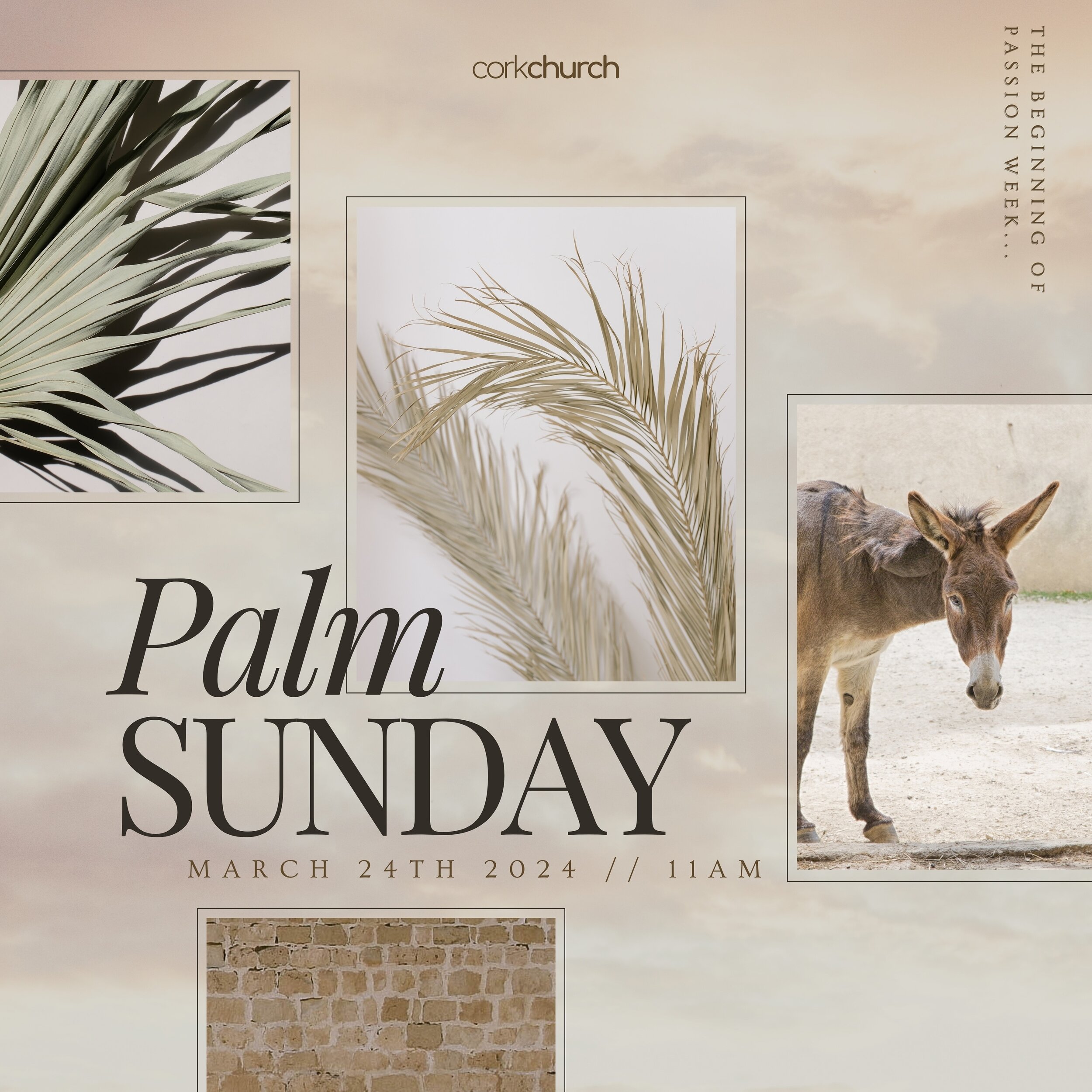 PALM SUNDAY 🌿

Tomorrow is Palm Sunday &amp; Day 1 of Passion Week! Join us as we journey through the last week of Jesus&rsquo; life starting tomorrow, March 24th, with Palm Sunday.

In His last week of life here on earth, Jesus did everything with 