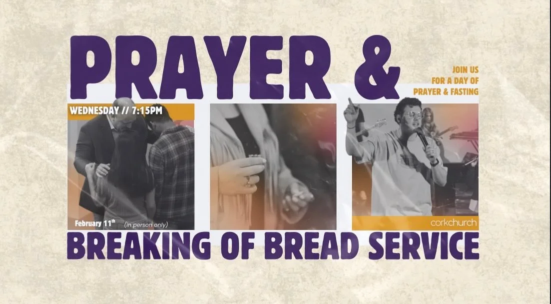 PRAYER &amp; BREAKING OF BREAD SERVICE✨

Tomorrow is our Prayer &amp; Fasting Day. We are encouraging you to Pray &amp; Fast for the day; then join us at 7:15pm for a night of worship, laying on of hands, seeking the Lord &amp; then we will break the