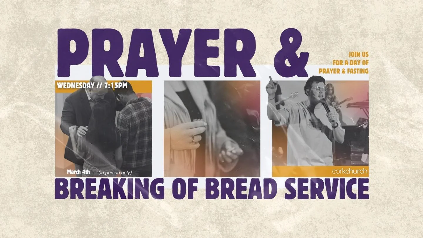 PRAYER &amp; BREAKING OF BREAD SERVICE 🙏

Tomorrow is our Prayer &amp; Fasting Day. We are encouraging you to Pray &amp; Fast for the day; then join us at 7:15pm for a night of worship, laying on of hands, seeking the Lord &amp; then we will break t
