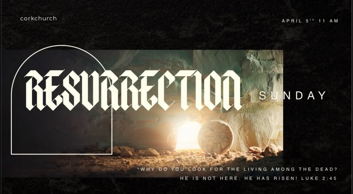 RESURRECTION SUNDAY🕊️

Tomorrow is Day 8 of Passion Week &amp; the day we celebrate that Jesus is alive! ✝️

WHY DO YOU LOOK FOR THE LIVING AMONG THE DEAD? HE IS NOT HERE: HE HAS RISEN! LUKE 2:45

You &amp; your family are invited to join us tomorro