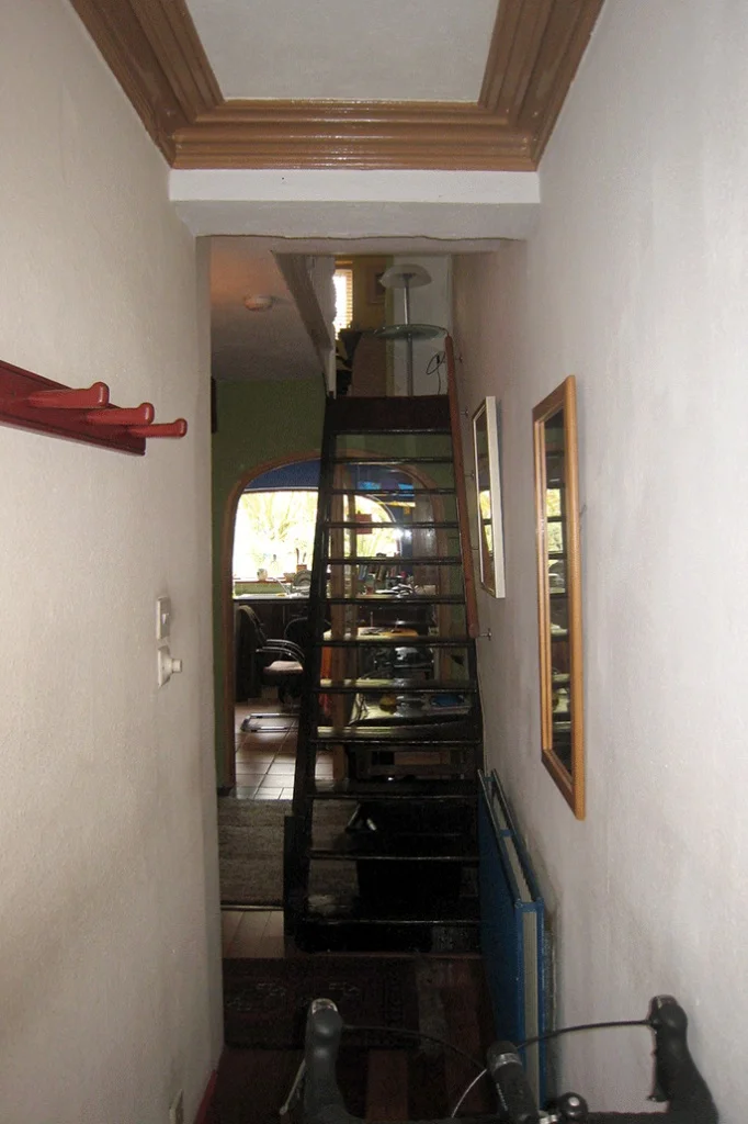 before: stair and landing