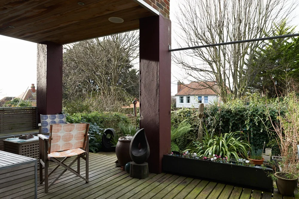 deck and garden for afternoon relaxing