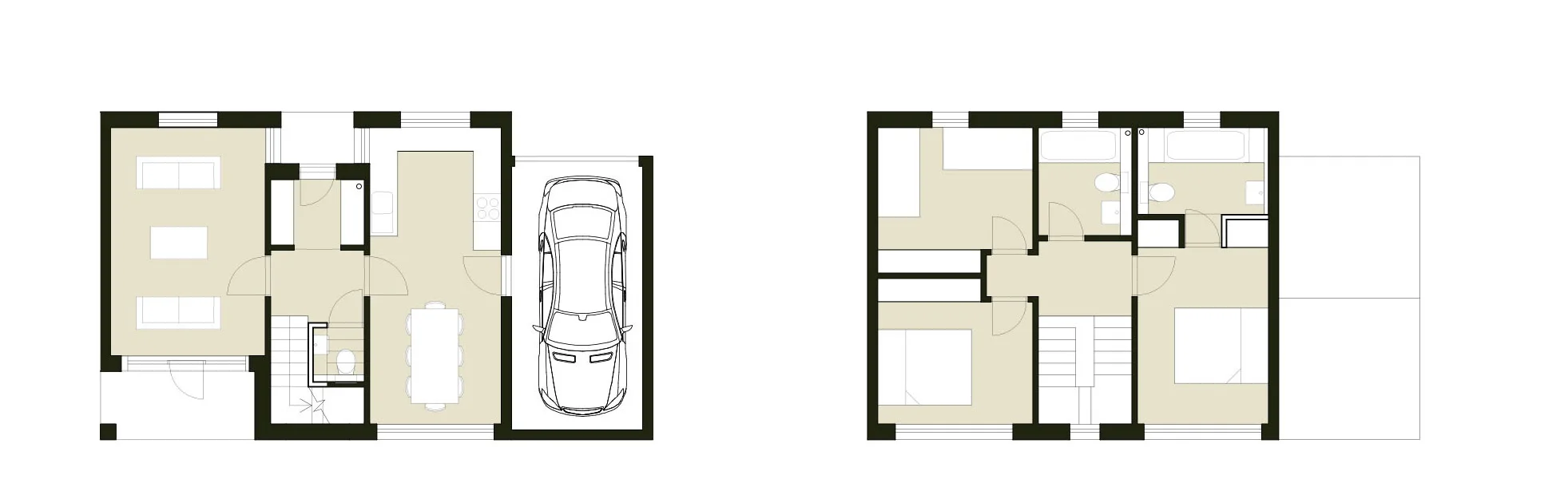 three-bedroom home floor plans