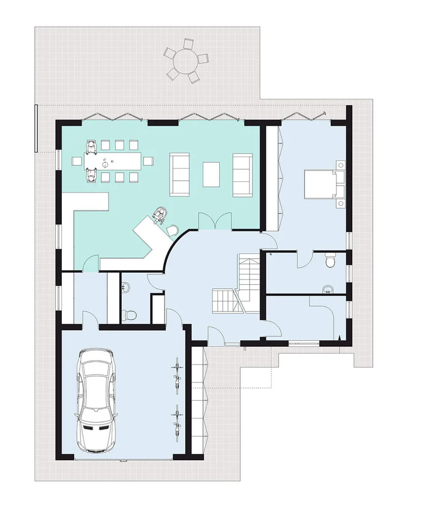 home two: ground floor plan