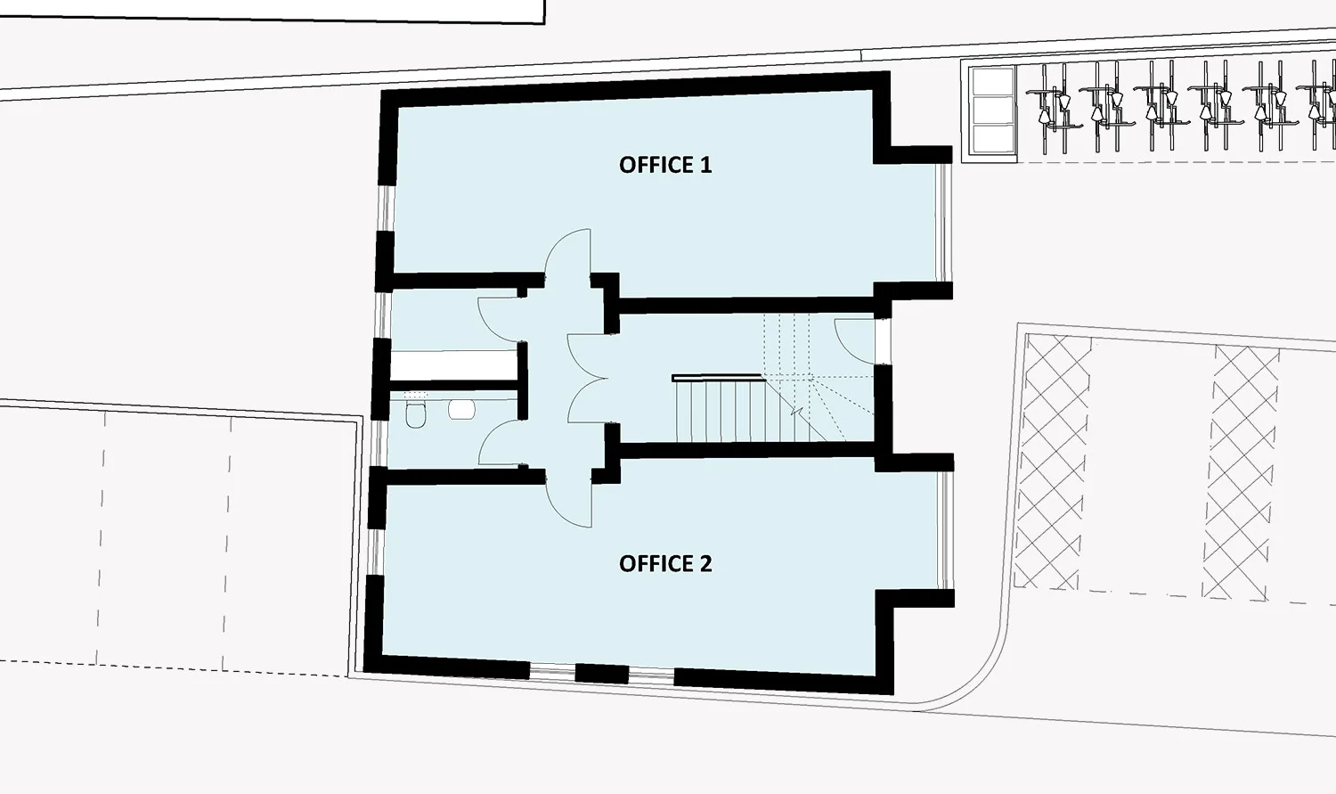 office block ground floor plan