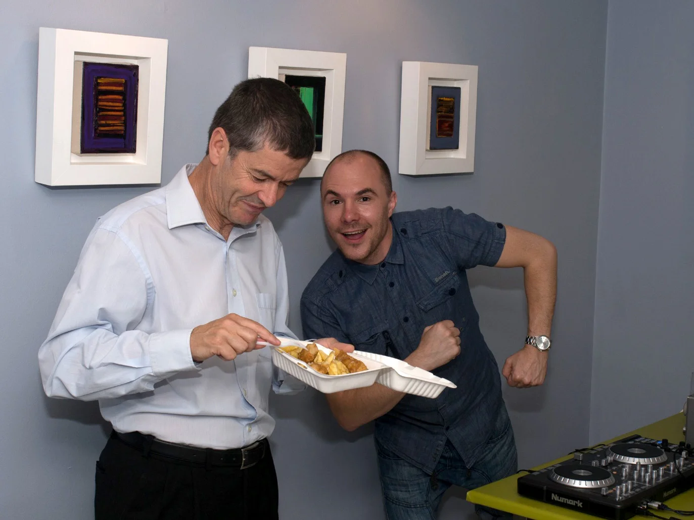archangels celebrates five years dj and fish and chips