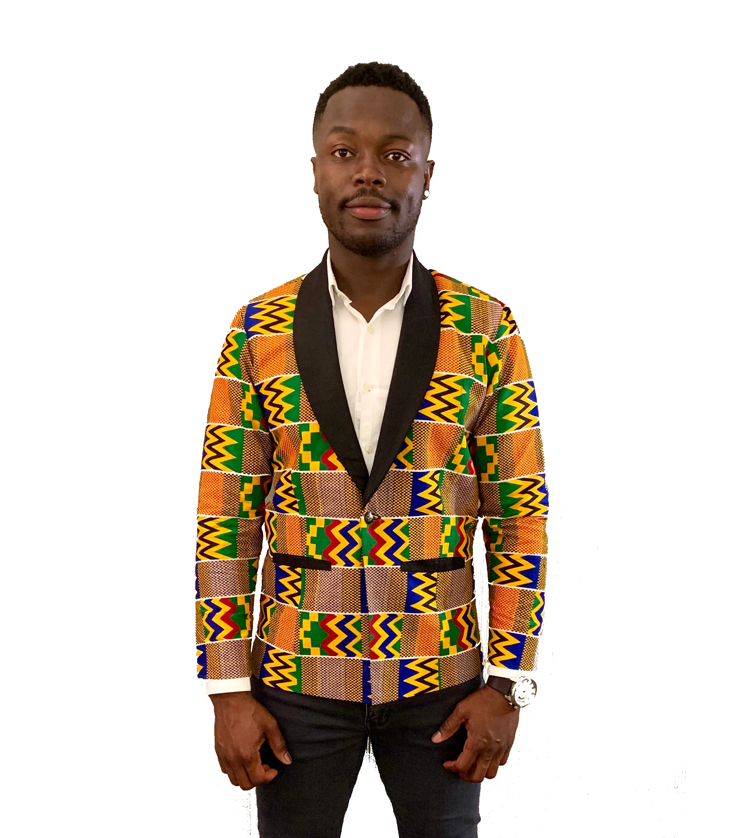 african print mens jacket