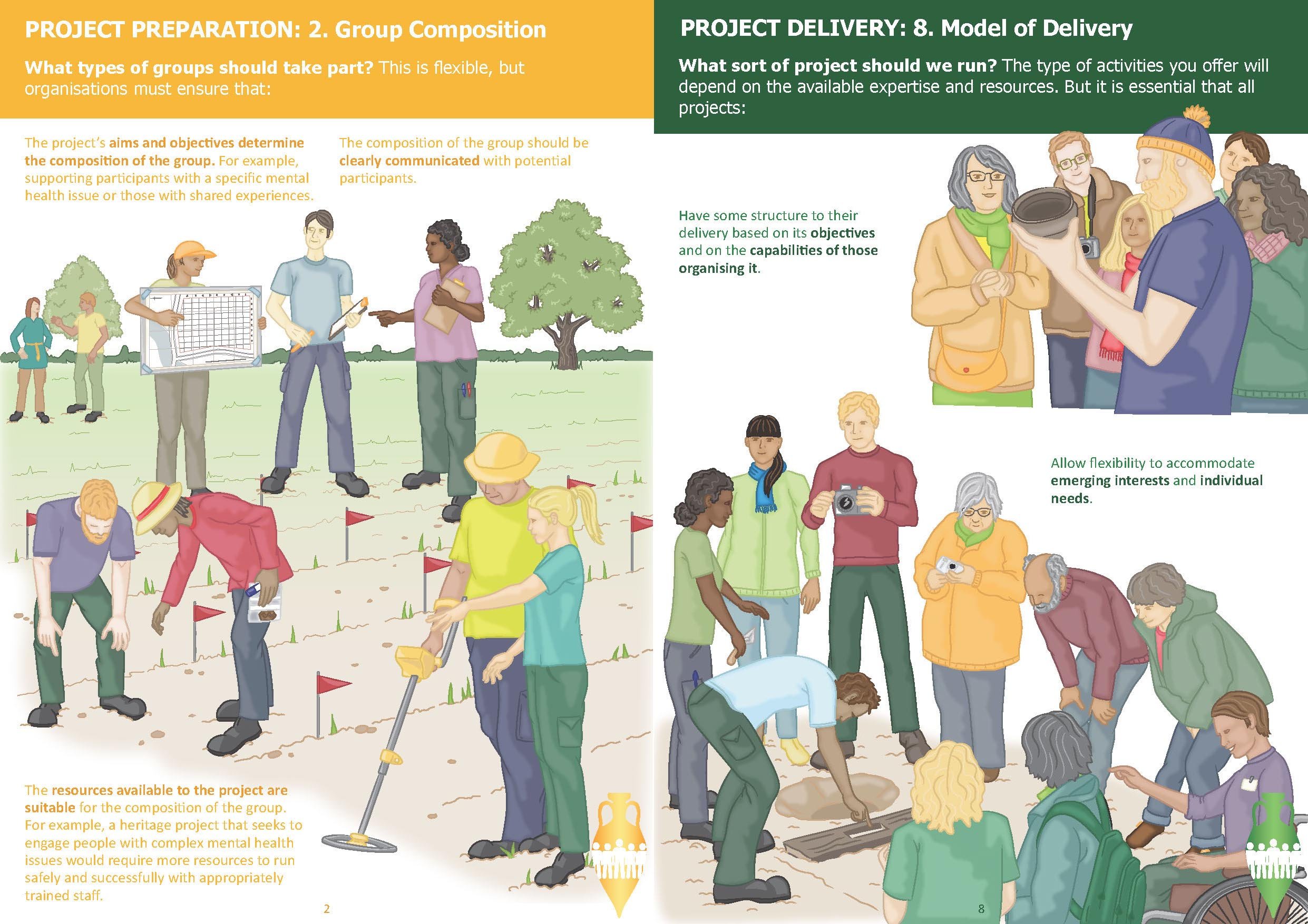 Pages from an Illustrated Resource using vector illustration