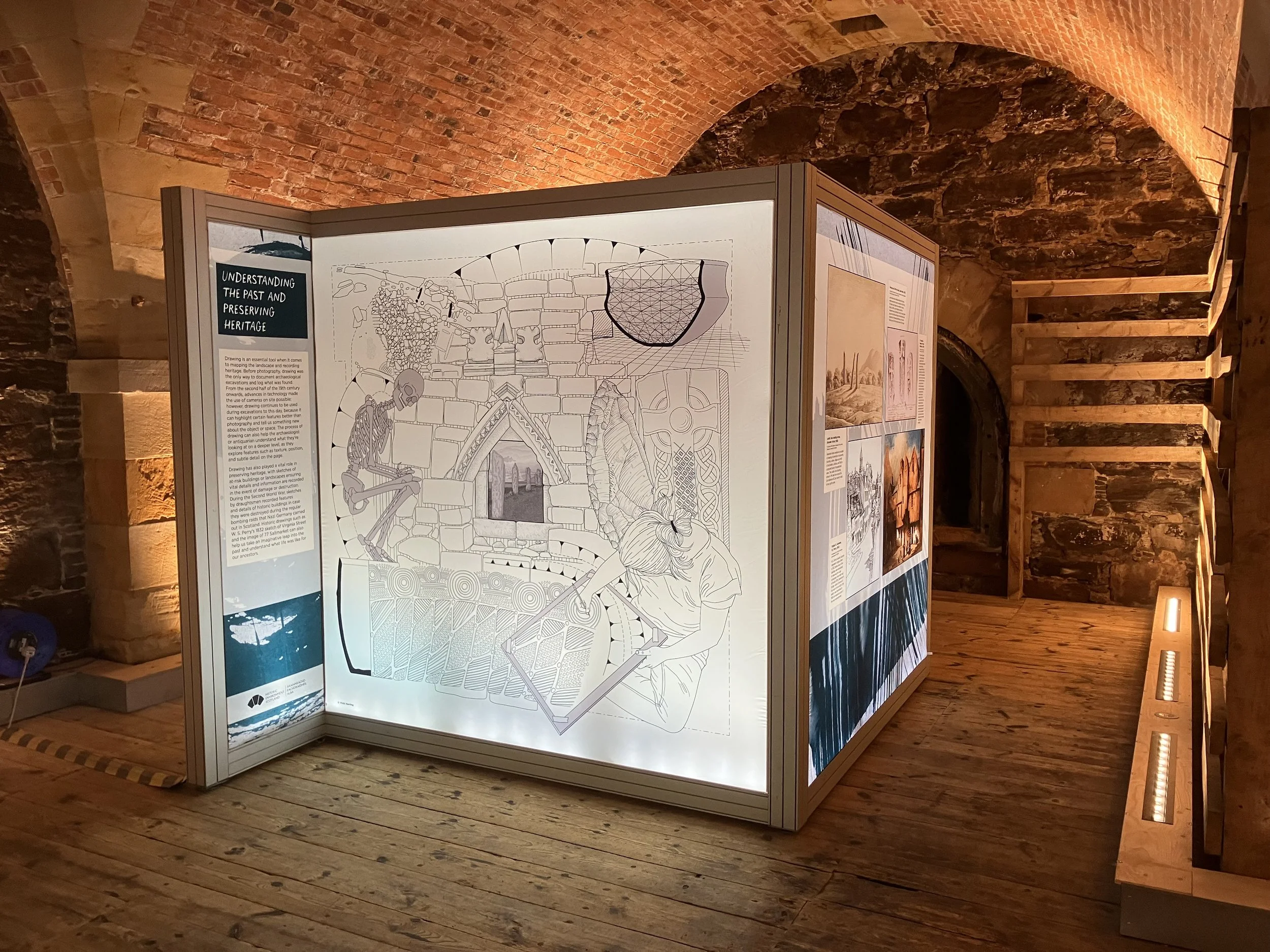 Drawn from the Archives exhibition board in Fort George
