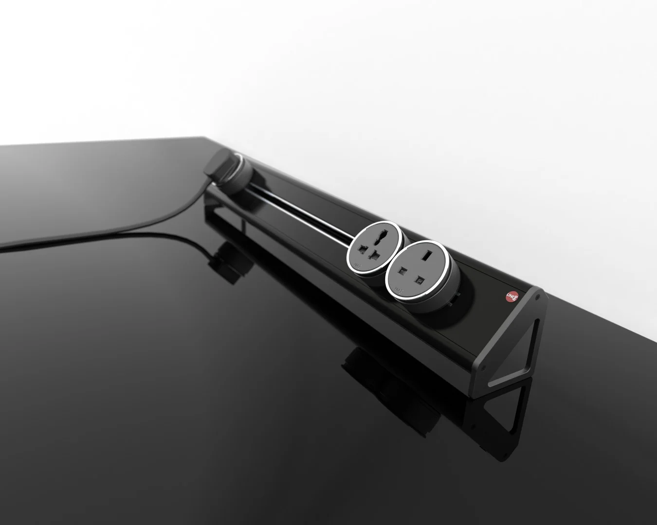 Line8 Desktop Stand Director Power Track