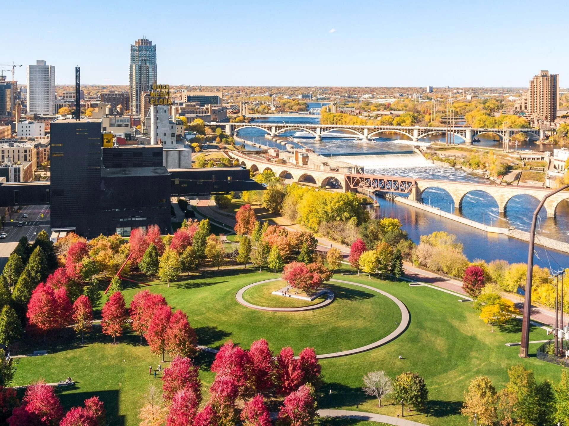 Gold Medal Park in Fall | Mill District