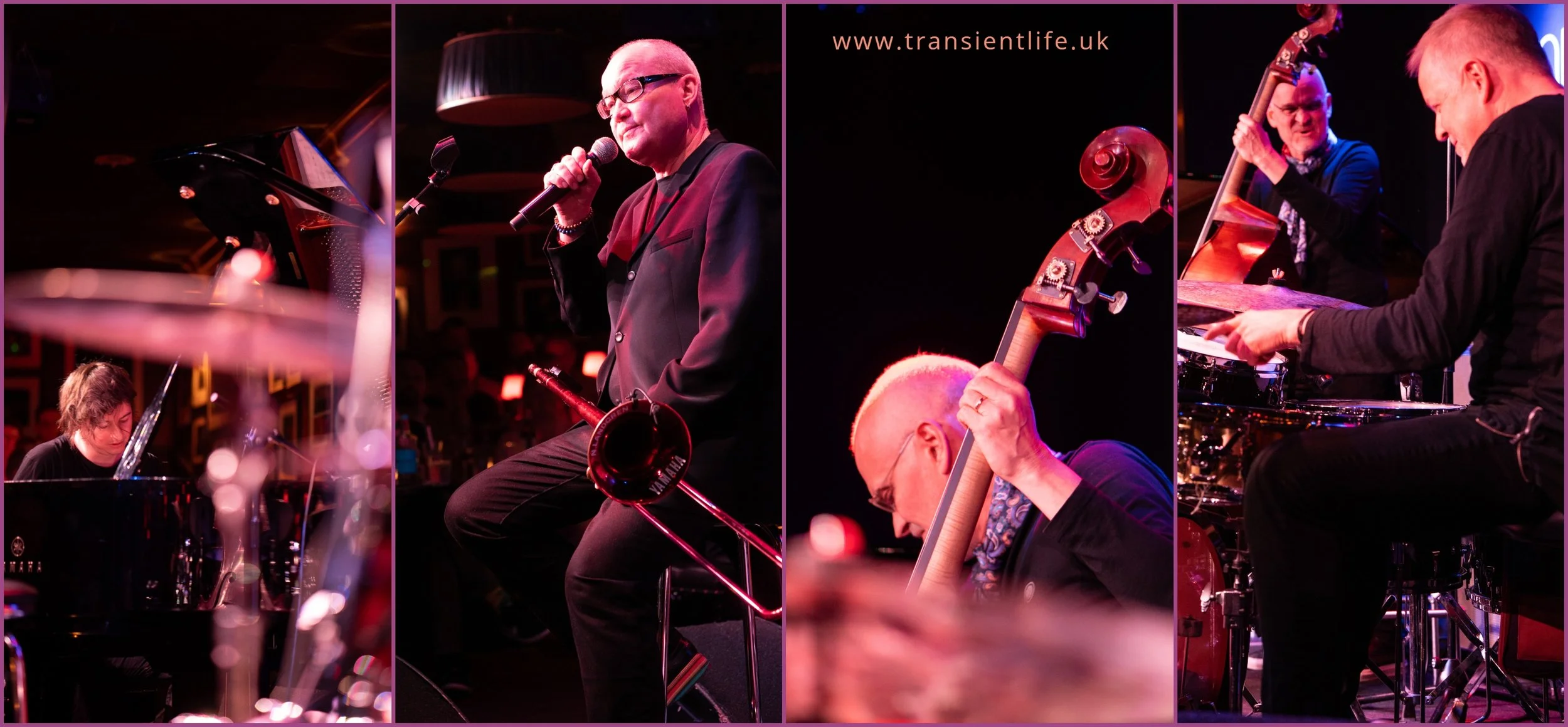 From left to right, Michael Wollny (piano), Nils Landgren (trombone), Lars Danielson (bass), Wolfgang Haffner (drums)