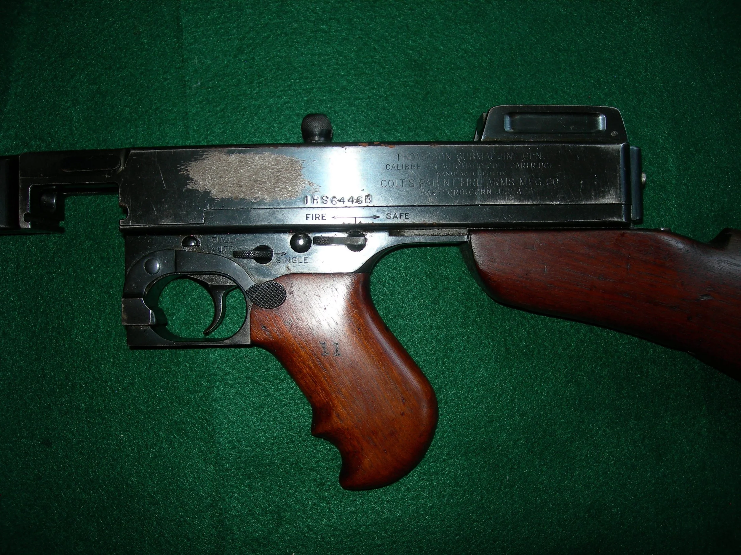 IN 2015, WE HAD A THOMPSON IN OUR SHOP THAT HAD ONCE BEEN IN THE HANDS OF BABY FACE NELSON.

We didn&rsquo;t know it at the time.

A Colt 1921 Thompson, Serial No. 5487, was purchased through Midwest Tactical. The new owner decided to dig into its hi