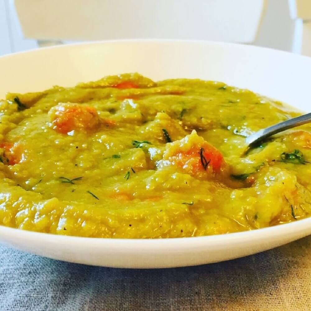 vegan split pea soup