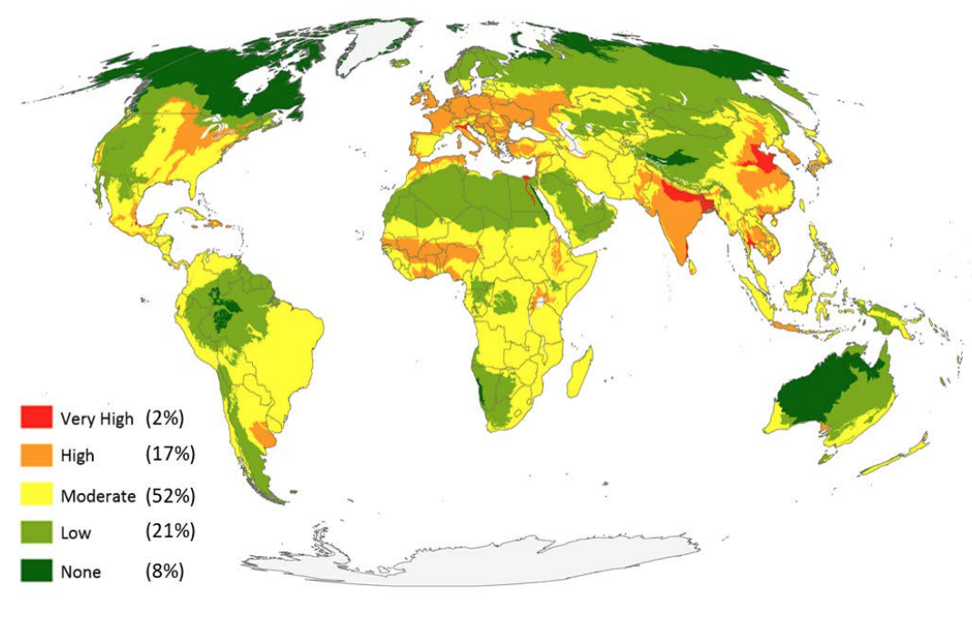 Source : Managing the middle: A shift in conservation priorities based on the global human modification gradient