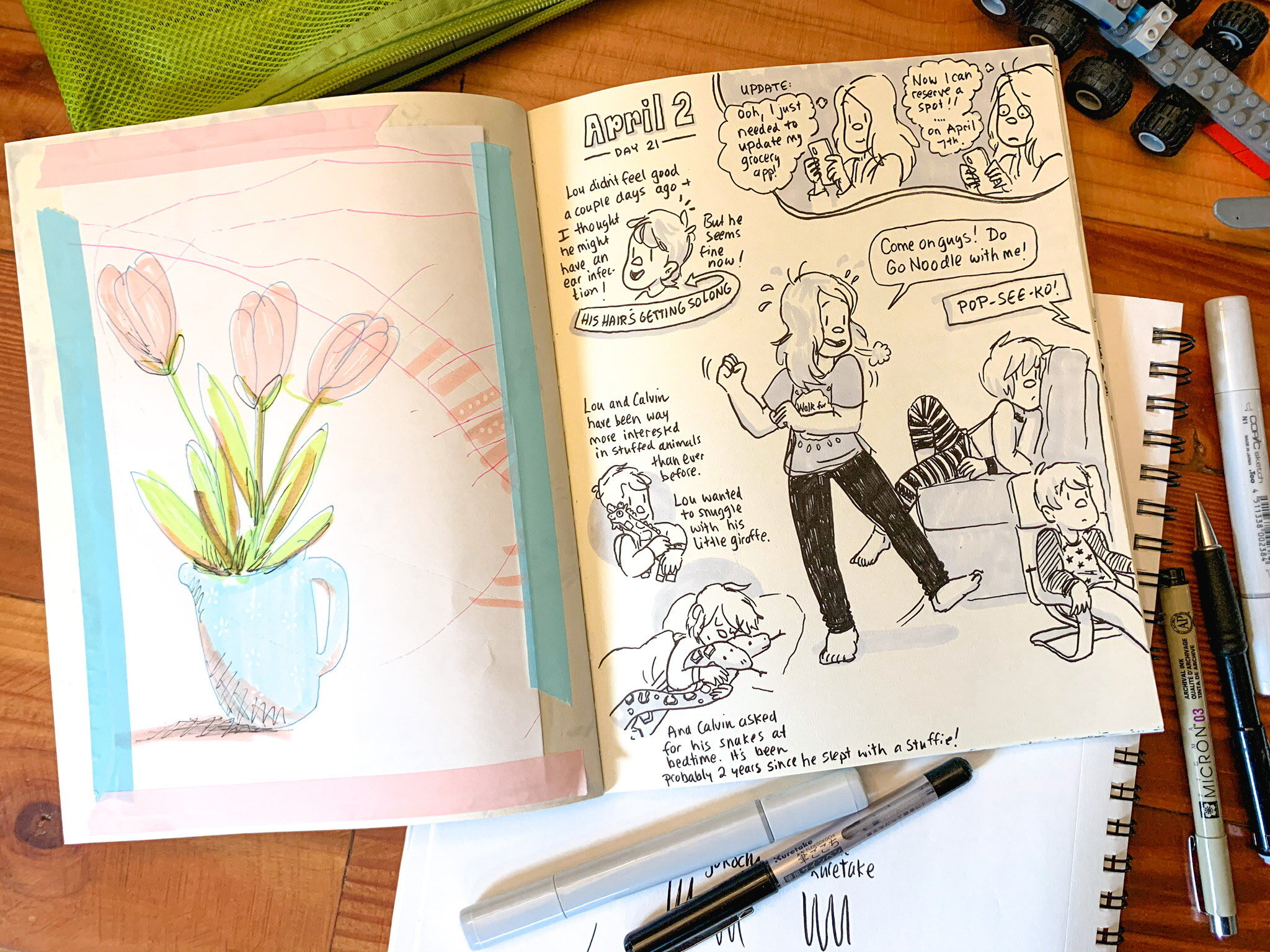 The Sketchbook Project: Portrait Journalling project for kids