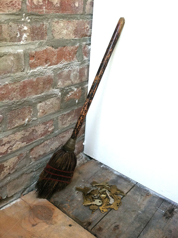    Ritual Offering in "I'm done hoping. Work is Sacred."    2011  Window installation of relics and ritual objects. This is an homage to Pina Bausch. 