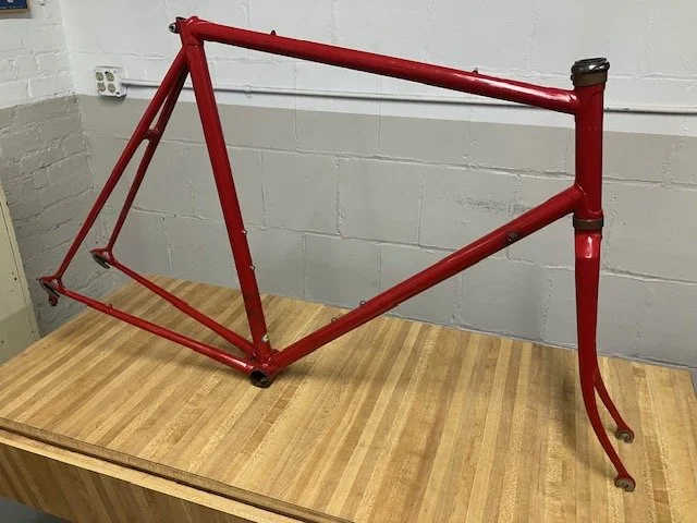 1974 Raleigh Professional 59cm ST (to top). 56cm TT, 125 rear end. good condition $300