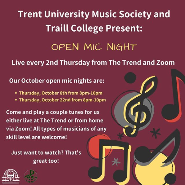 Open Mic Night: Presented by Trent University Music Society &amp; Traill College