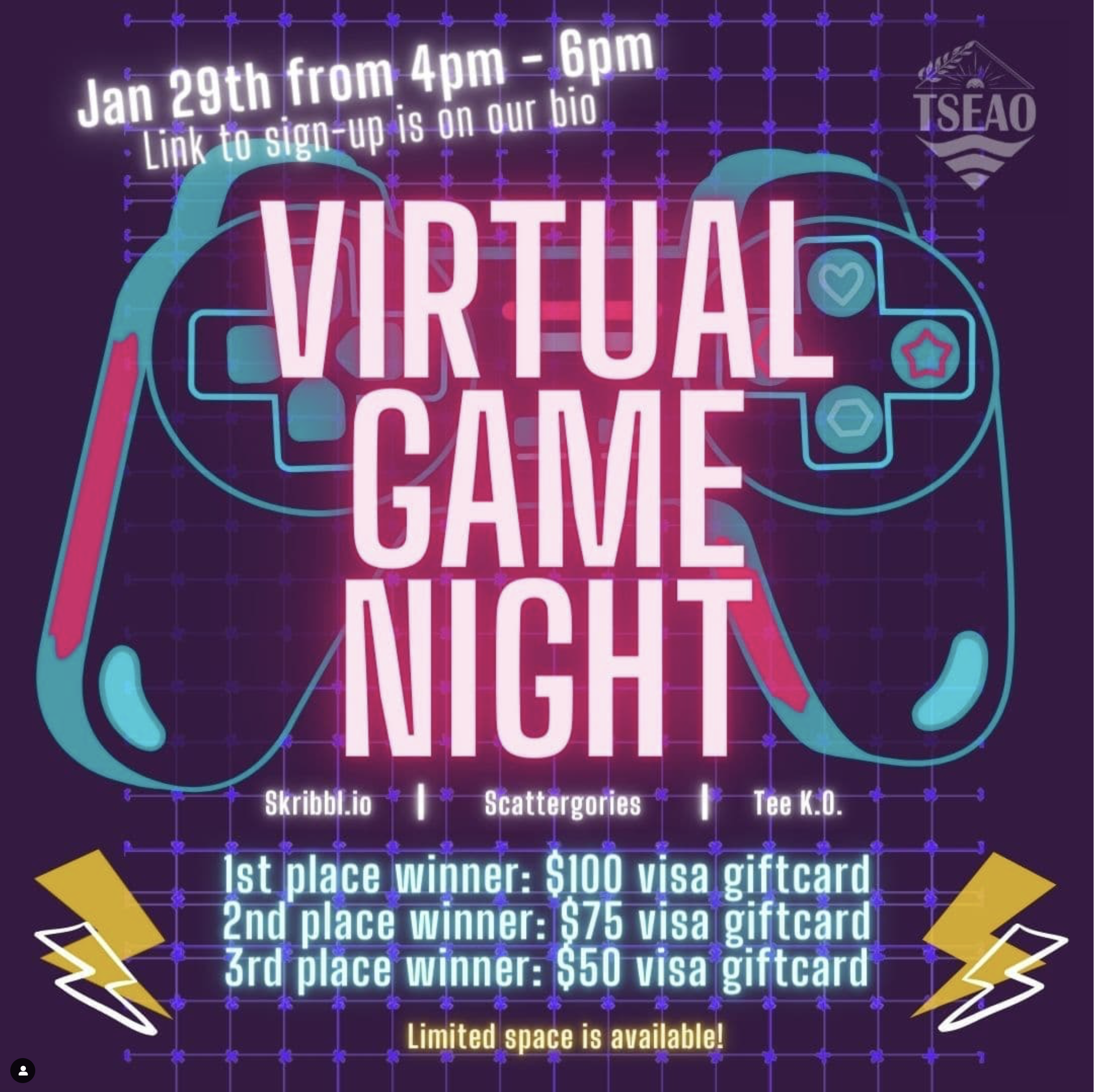 Virtual Game Night with TSEAO