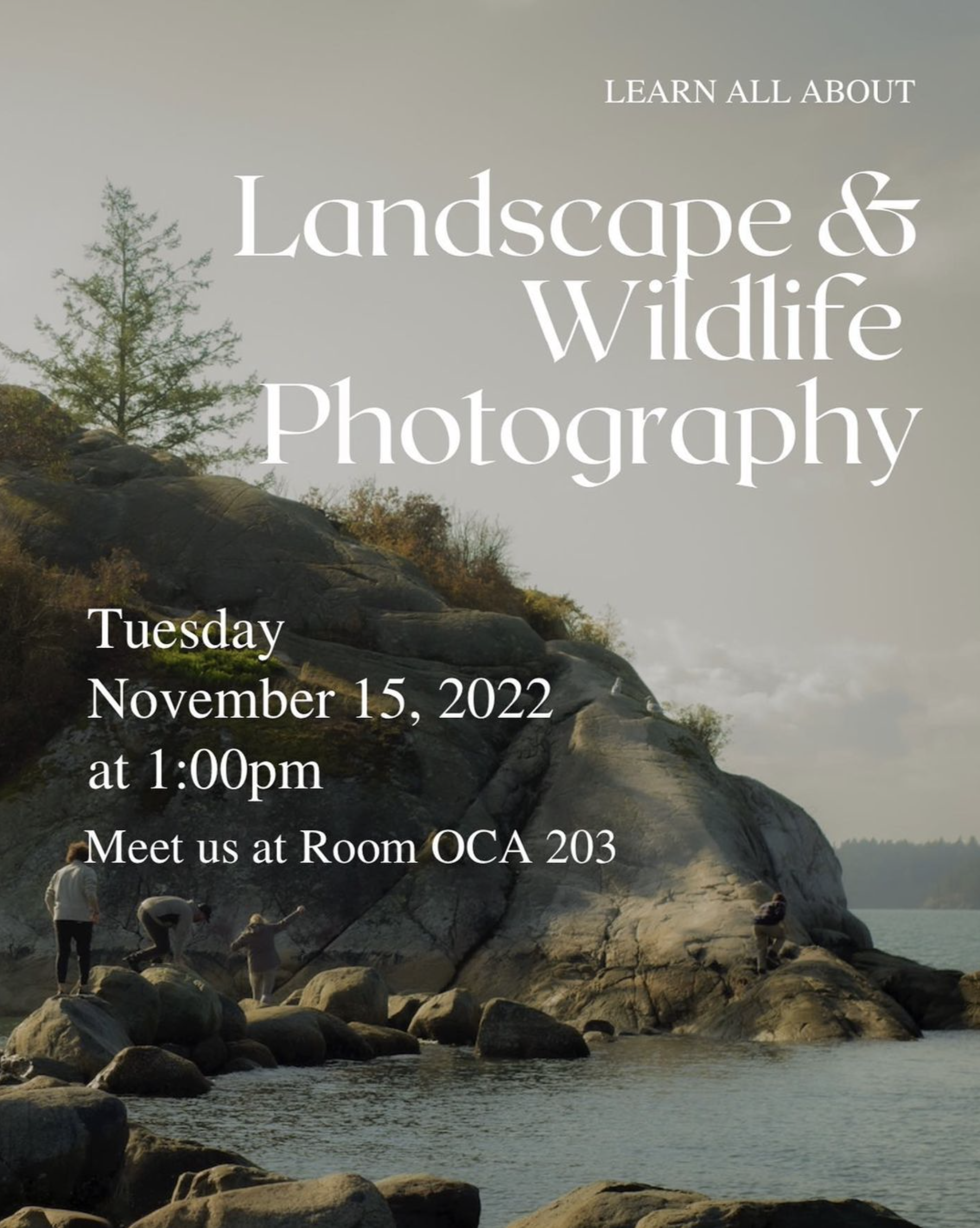 Learn all about Landscape & Wildlife Photography